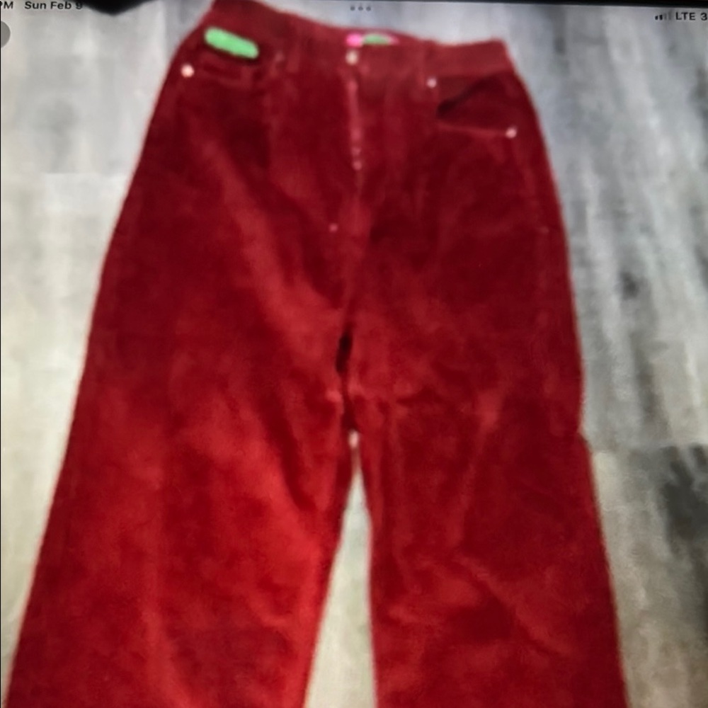 Zumiez Red Straight Leg Jeans